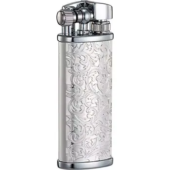 Zapalovač Gaira® Benzínový zapalovač 8718, Barva stříbrná