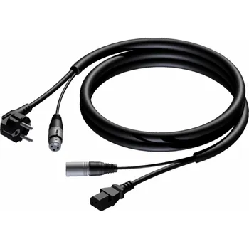 Audio kabel Kabel Procab PROCAB CAB402/20 Schuko samec & XLR samice - euro power samice & XLR samec - 3 x 2,5 mm? 20 m