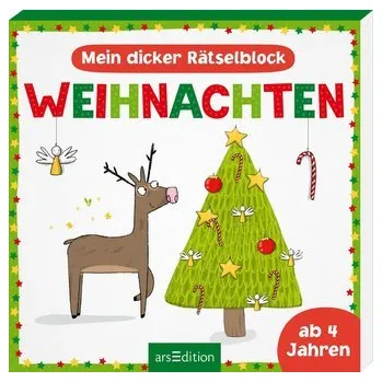 První čtění Mein dicker Rätselblock Weihnachten - Schrade, Sophia