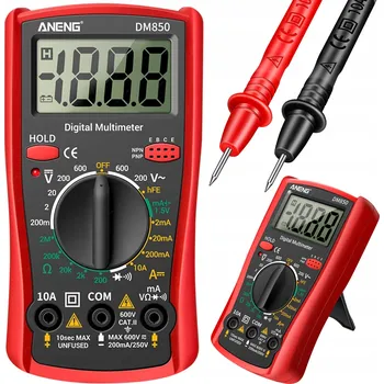 Multimetr RUČNÍ MULTIMETR DIGITÁLNÍ MĚŘIČ PROUDU NAPĚTÍ 10A 600V ANENG DM850 AC/DC