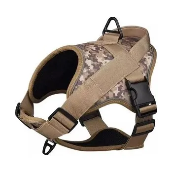 Postroj pro psa Taktický postroj pro psa Oxford Premium Camo Savana M