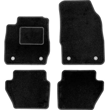 autokoberec ACI textilní koberečky černé, kulaté fixace (sada 4 ks) pro Ford FIESTA 2013- 2017