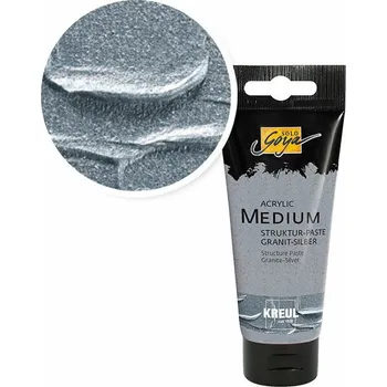 Výtvarná barva Kreul Solo Goya Granite Strukturovací pasta 100 ml Silver