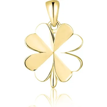 Přívěsek Pozlacený stříbrný přívěsek čtyřlístek