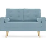 Světle modrá 2místná pohovka MANDI