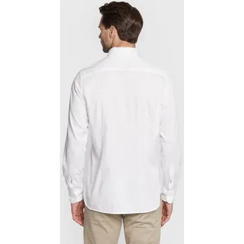 Pánská košile Tommy Hilfiger Košile Dobby MW0MW25038 Bílá Slim Fit 3XL