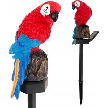 Venkovní osvětlení SOLÁRNÍ LAMPA PAPOUŠEK ZAPICHOVACÍ ZAHRADNÍ LED SVĚTLO SOLÁRNÍ PAPOUŠEK S BODCEM