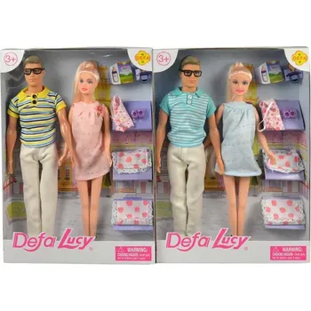 Panenka Defa Lucy 29cm set s Kenem kojenecký obchod s doplňky 2 druhy