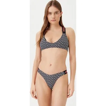 Dámské plavky HUGO Vrchní část bikin Monogram 50534948 Černá S