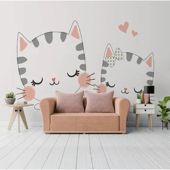 Fototapeta Solution Media 3D tapety - Kočičky MU4458 6 - Samolepící tapeta - 380-450g/m2