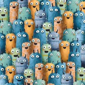 Úplet Milano 150 cm barevné příšerky