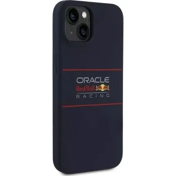 Pouzdro na mobilní telefon Pouzdro RED BULL pro IPHONE 16 Pro kompatibilní pro MagSafe RBHMP16L24SIHSRV (Silicon Horizontal Centered Logo) námořnictvo
