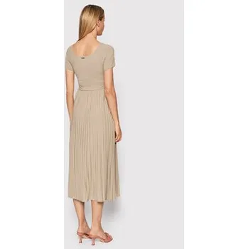 Dámské šaty Guess Každodenní šaty Erynn WBGK86 WE6D1 Béžová Regular Fit XS