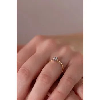 Prsten Lillian Vassago Zlatý briliantový prsten 0,23 ct - 0,35 ct LLV81-DR024YW Velikost diamantu: 0,23 ct