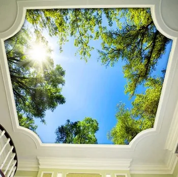 Fototapeta Solution Media 3D tapeta - V korunách stromů MU167 4 - Slámová textura - Vliesová tapeta - 300g/m2