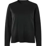 esmara® Dámské triko s dlouhými rukávy s BIO bavlnou (S (36/38), černá)