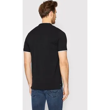 Pánská košile Jack & Jones Polokošile Paulos 12199711 Černá Regular Fit S