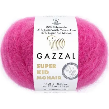 Galanterie Příze Super Kid Mohair 64421 růžová
