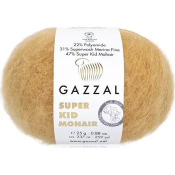 Příze Příze Super Kid Mohair 64423 medová