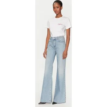 Dámské džíny Marella Jeansy Wleg 2513181034 Modrá Wide Leg 44