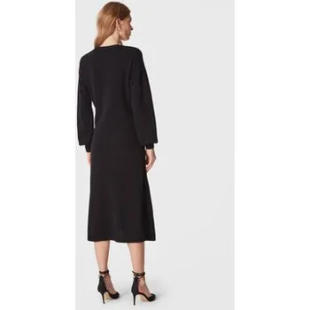 Dámské šaty United Colors Of Benetton Úpletové šaty 1244DV00I Černá Relaxed Fit S