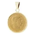 Přívěsek zlatý Mince - zlatá mince Desetikoruna 1905 František Josef I.
