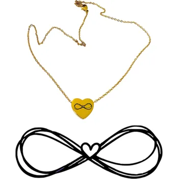 Náhrdelník Náhrdelník se srdíčkem zlatý - symbol nekonečné lásky