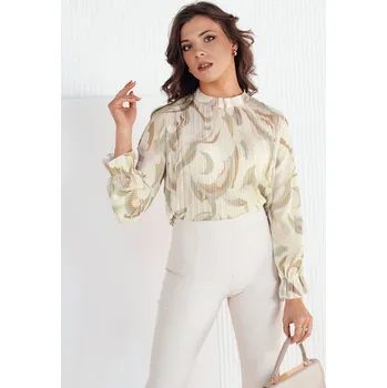 Dámská halenka Dámská elegantní halenka PALENO RY2381 Barva: Béžová, Velikost: ONE SIZE