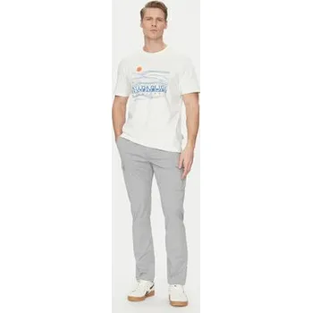 Napapijri Kalhoty z materiálu NP0A4IDQH621 Šedá Regular Fit 38