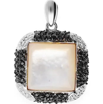 Souprava šperků Nerezový přívěsek Quad - stříbrné barvy - SPD.8259 925-1000