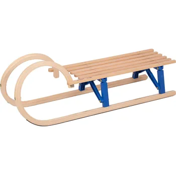 Sáně VT-Sport HKV 53110 dřevěné skládací sáně rohačky 110 cm hnědé