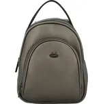 Stylový dámský koženkový kabelko-batůžek Fanett, stříbrný