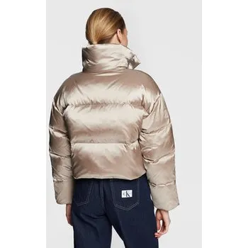 Pánská větrovka Calvin Klein Vatovaná bunda Shine K20K205007 Béžová Regular Fit L