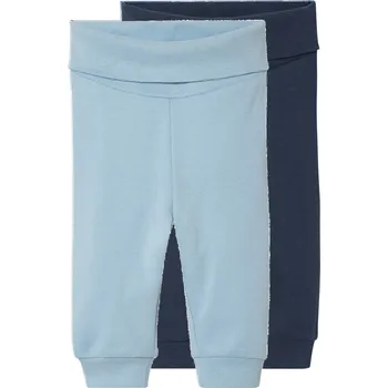 Chlapecké oblečení lupilu® Dětské kalhoty "Jogger", 2 kusy (50/56, navy modrá / světle modrá)