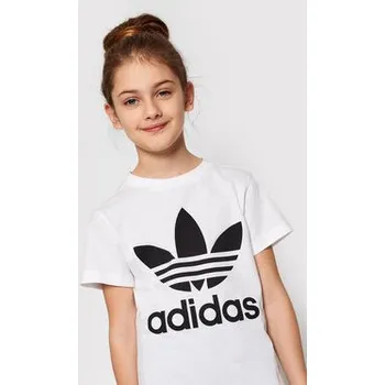 Pánské tričko adidas T-Shirt adicolor Trefoil H25246 Bílá Regular Fit 5_6Y
