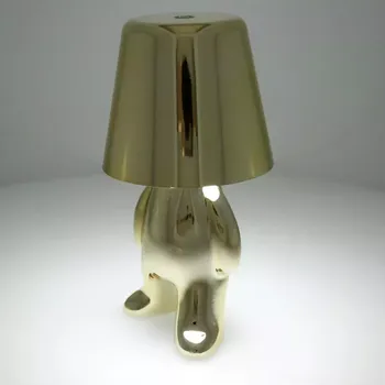 Lampička Stolní noční stolní lampa GOLD MAN Art Deco stojící (verze 8) MLTL