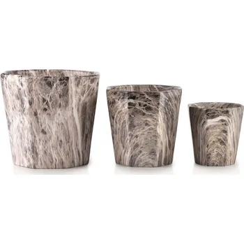 Květináč Sada 3 květináčů Neva I vícebarevná