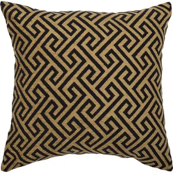 Polštář SCANquilt povlak SOFAS kristal žlutočerná 45 x 45 cm