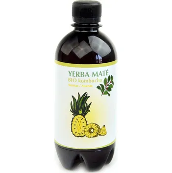 Čaj Kombucha YERBA MATÉ - ANANAS BIO - Stevikom 400ml