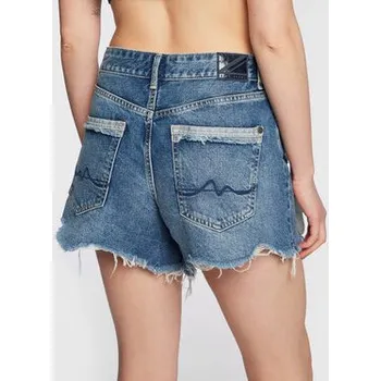 Pepe Jeans Džínové šortky Marly PL801009 Modrá Regular Fit 25