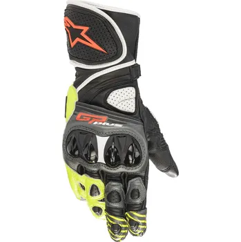 Moto rukavice Rukavice GP PLUS R 2, ALPINESTARS (šedá/černá/žlutá fluo/červená fluo/bílá) (Velikost: 2XL)