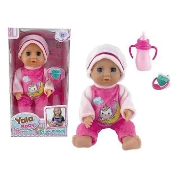 Panenka Panenka 20cm s lahví a dudlíkem; 23x12,5x7,5cm,