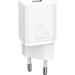 Baseus CCSUP-B02, Super Si, QC3.0, PD 20W, USB-C, bílá