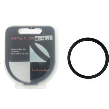 Fotografický filtr Star 8x 52mm – Hvězdičkový efekt pro noční focení