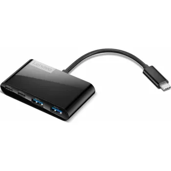 USB hub Lenovo Select USB Type-C 4portový USB hub černý