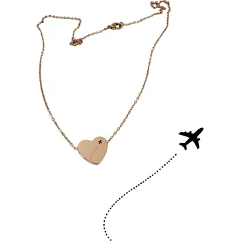 Náhrdelník Náhrdelník se srdíčkem - symbol letadla