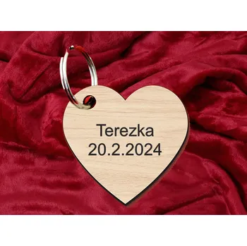 Klíčenka srdce se jménem