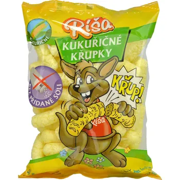 Slaná pochutina Kukuřičné křupky bez přidané soli Ríša bez lepku 50g