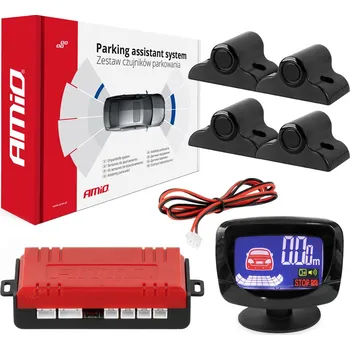 Auto-moto AMiO Asistenty parkování LED-GRAF 4 senzory černé TRUCK 19mm
