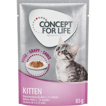 Krmivo pro kočku 24x85g Concept for Life - Kitten - v omáčce
